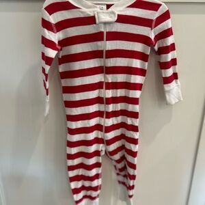 Hanna Andersson Red and White Striped One-Piece